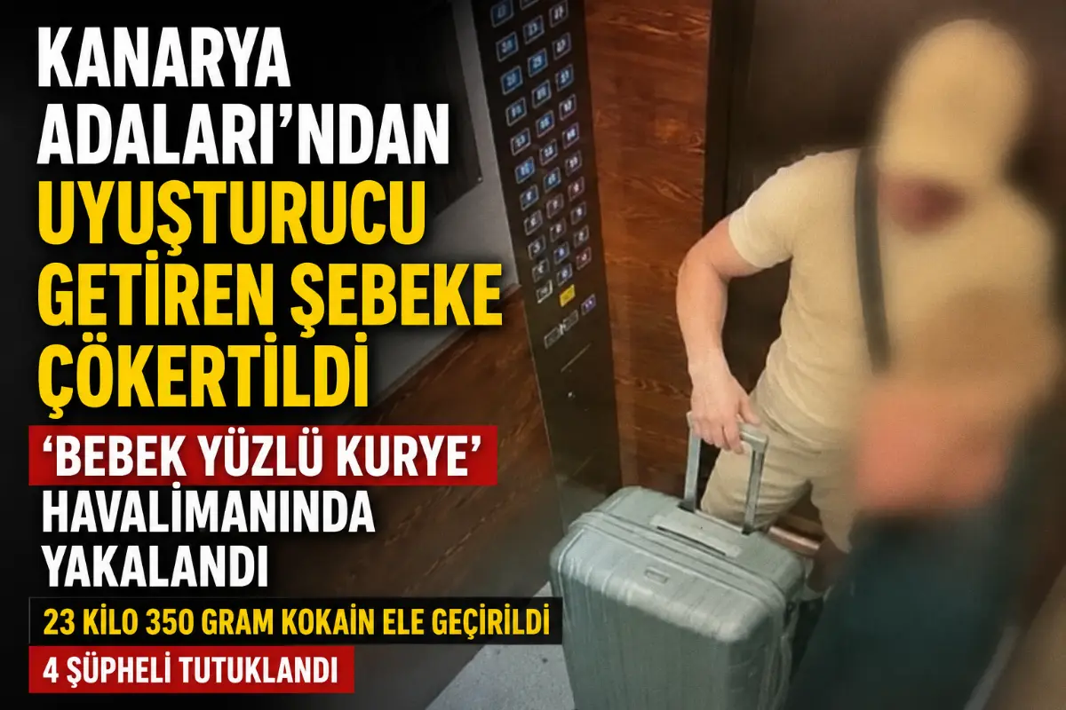 Kanarya Adaları’ndan İstanbul’a Kokain Sevkiyatına Operasyon: 4 Şüpheli Tutuklandı