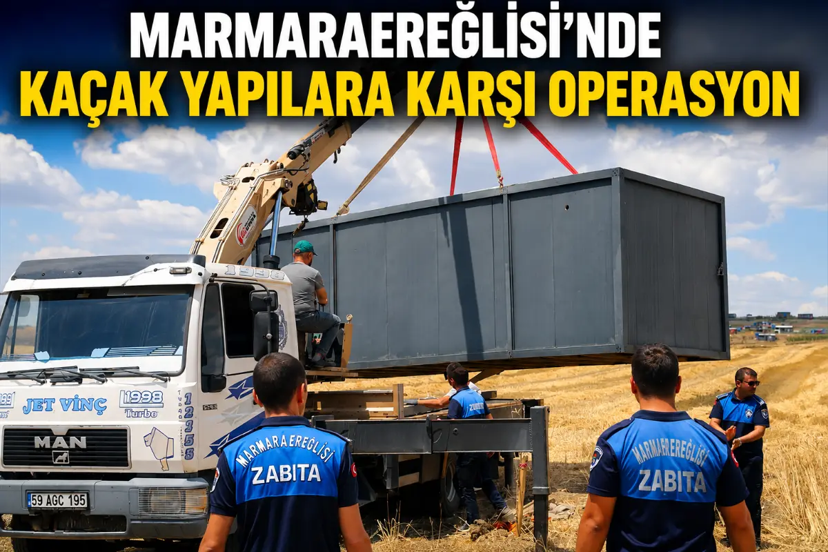 Marmaraereğlisi’nde Kaçak Yapılara Karşı Geniş Çaplı Denetim